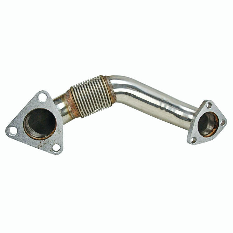 For LB7 LLY LBZ LMM LML 6.6L Duramax Bolt On Passenger Side Up-Pipe w/ Gaskets.