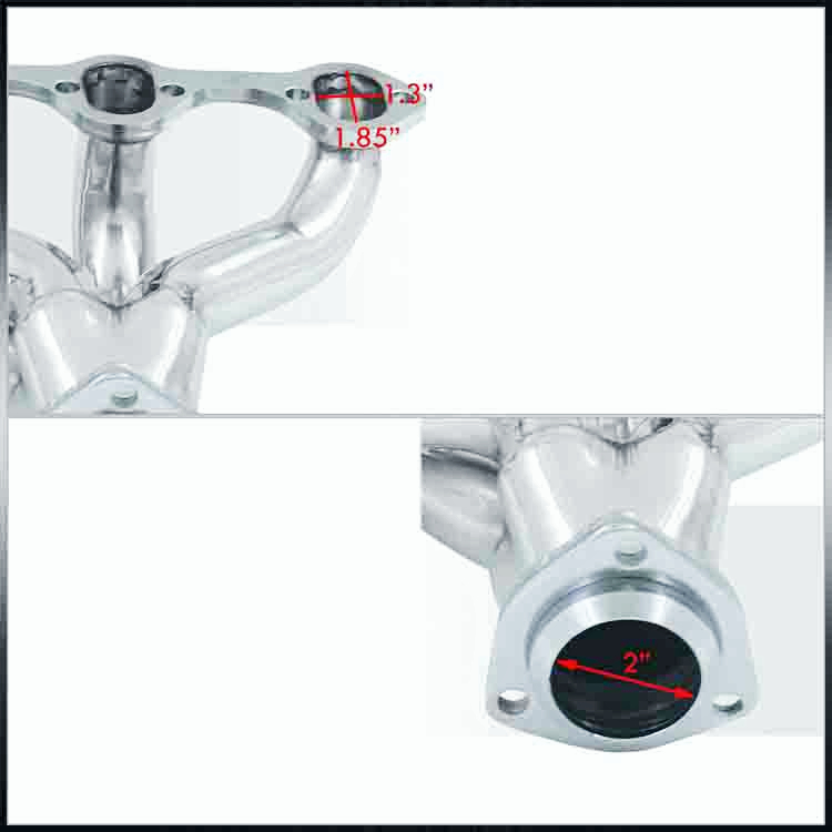 For Ford 289-302-351 v8 Stainless Sbc Small Block Hugger Exhaust Manifold Header