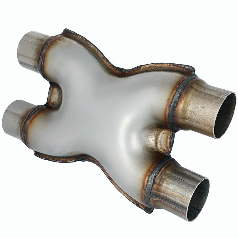 X-Pipe 2 1/4" X 2.25" Exhaust Adapter Connector Dual Coupling
