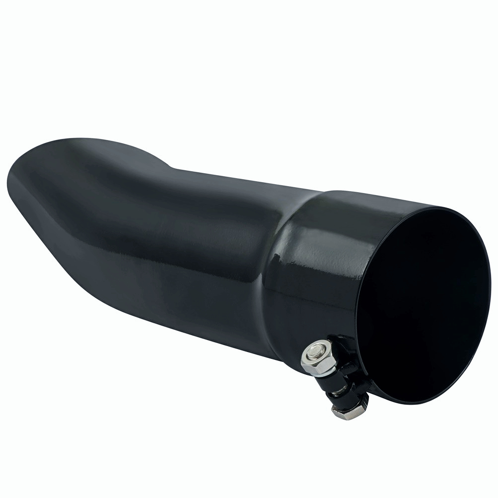 3" Inlet/Outlet 12" Long Turn Down Exhaust Tip Bolt On Tail Pipe Stainless Steel