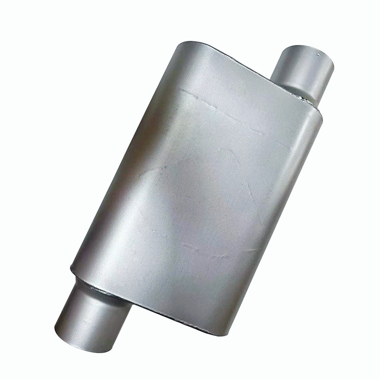 3" Inlet 3" inch Outlet Offset 2 Chamber Performance Racing Welded Muffler Oval