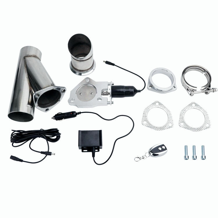 2.5" Mannal Electric Exhaust Catback Downpipe Cutout E-Cut Out Valve System
