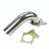 90 Degree Stainless Steel 2.5" T3/T4 + Gasket Universal