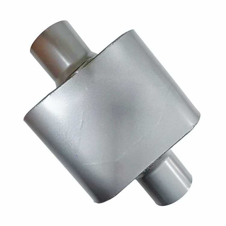 Single Chamber Performance Street Race Muffler 3" inch Center Inlet/Outlet Oval 12"