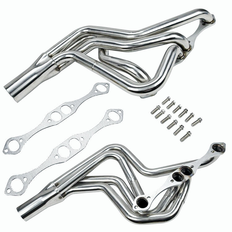  Small Block Chevy street stock headers for 1972-1987 Malibu, Monte Carlo, Grand Prix, Cutlass and Regal. Also fits a 1970-1981 Camaro
