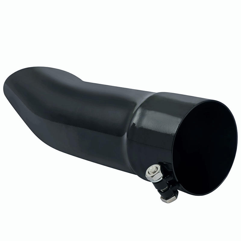 3" Inlet/Outlet 12" Long Turn Down Exhaust Tip Bolt On Tail Pipe Stainless Steel