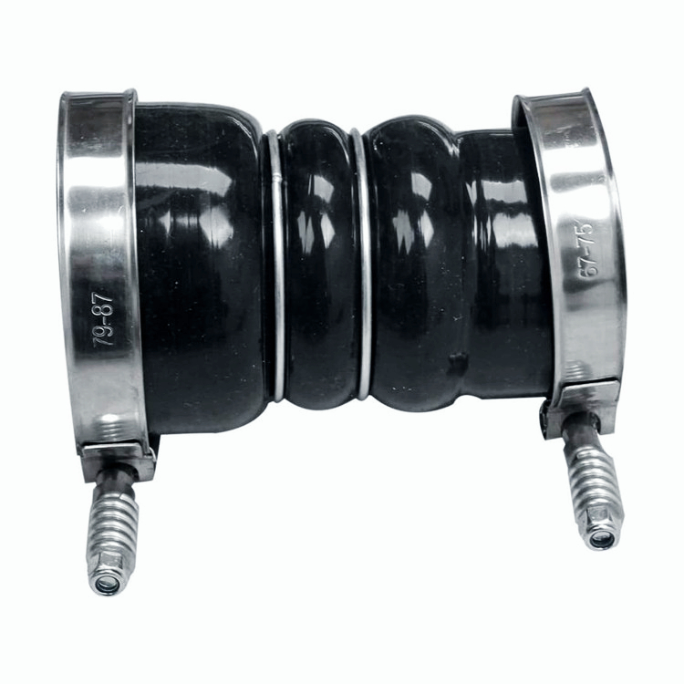 Hot Side Intercooler Pipe And Boot Kit For 04.5-10 GMC Chevy Duramax 6.6 Diesel