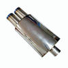 Universal 3" Remis Style DTM Dual Square Tip Stainless Steel 2.5" Inlet Muffler