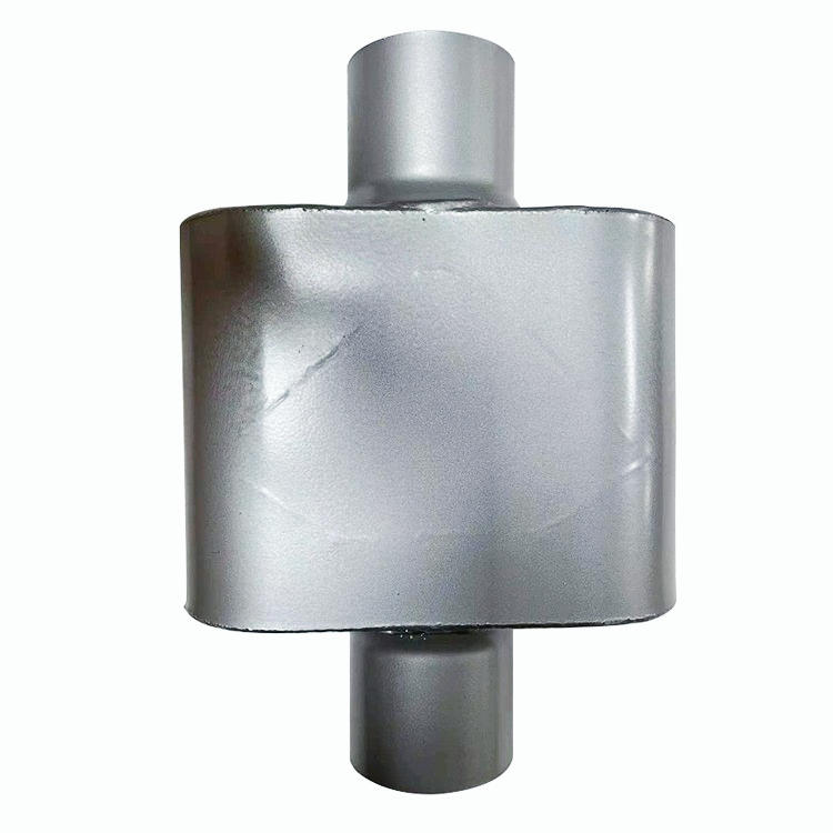 Single Chamber Performance Street Race Muffler 3" inch Center Inlet/Outlet Oval 12"