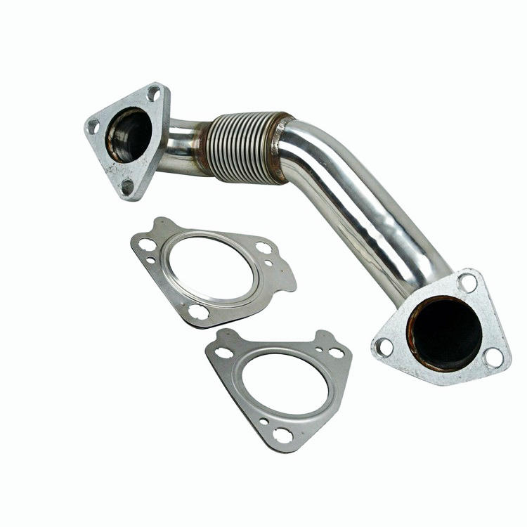 For LB7 LLY LBZ LMM LML 6.6L Duramax Bolt On Passenger Side Up-Pipe w/ Gaskets.
