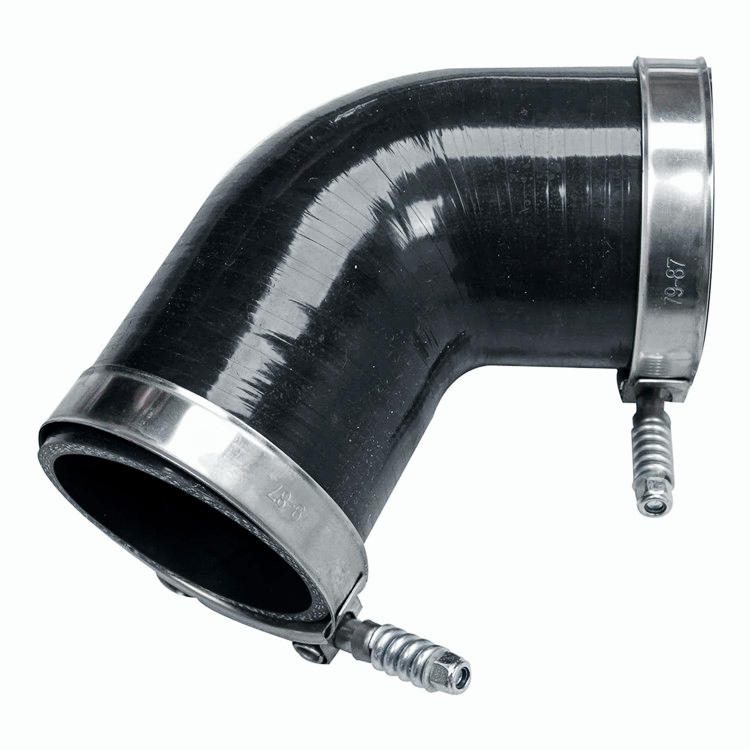 Hot Side Intercooler Pipe And Boot Kit For 04.5-10 GMC Chevy Duramax 6.6 Diesel