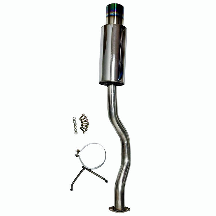 Axleback Exhaust Stainless Steel Burnt Tip Muffler fits 96-00 Honda Civic EX LX