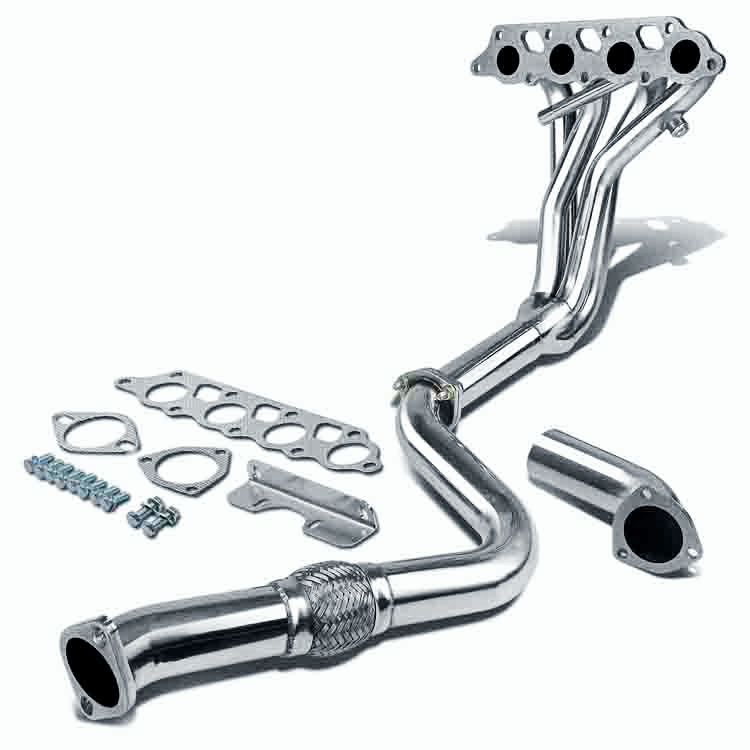 Metallic Stainless Steel Exhaust Header For 00-04 Ford Focus ZX3/ZX5 2.0L