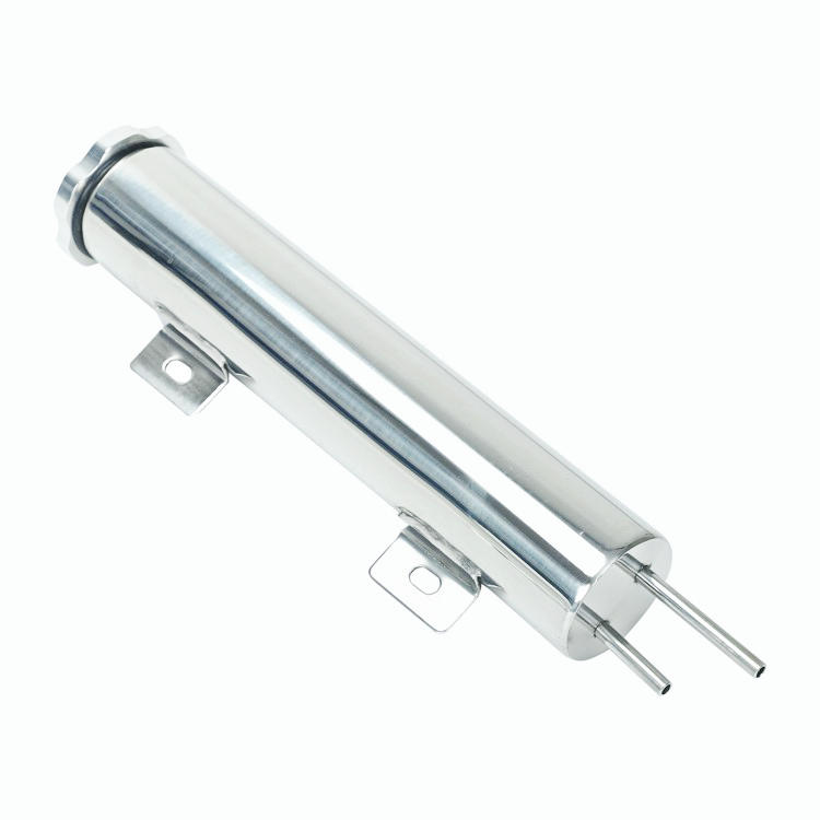 New Brand 2"x10" Polished Stainless Steel 20OZ Radiator Over Flow Tank Universal
