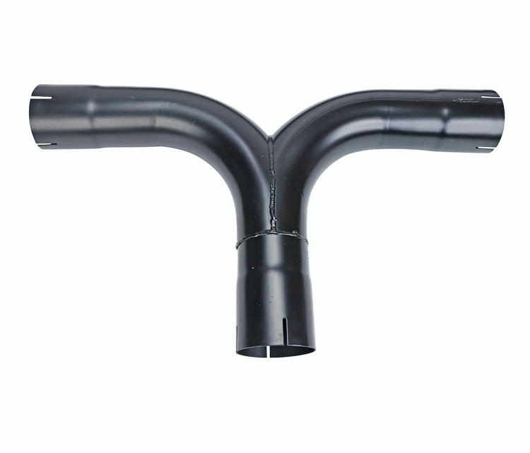 Universal 4" Black Turbo Dual Smoker Diesel Exhaust Stack T Pipe System Kit Ford