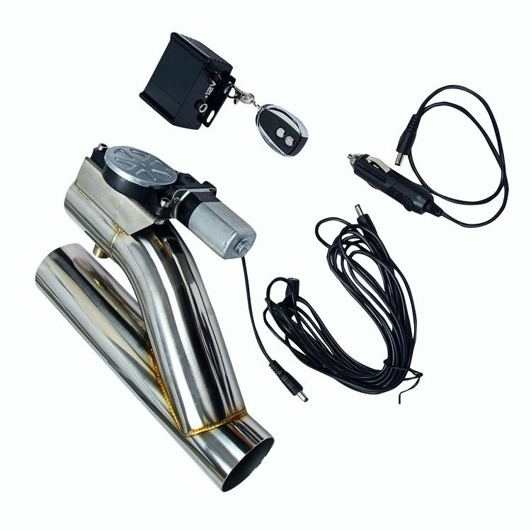 NEW 2.5"Electric Exhaust Downpipe Cutout E-Cut Out Valve CONTROLLER REMOTE KIT