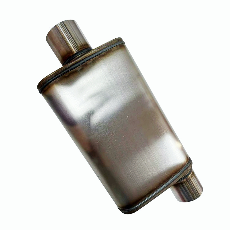 3" Center Inlet 3" Offset Outlet High Flow Performance Muffler Exhaust Silencer