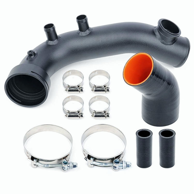 Intake Turbo Charge Pipe Cooling Kit For BMW N54 E88 E90 E92 135i 335i Black