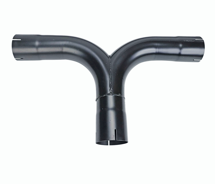 Universal 4" Black Turbo Dual Smoker Diesel Exhaust Stack T Pipe System Kit Ford