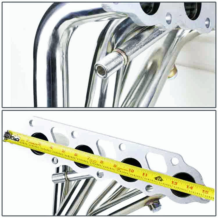 Metallic Stainless Steel Exhaust Header For 00-04 Ford Focus ZX3/ZX5 2.0L