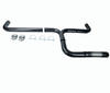 Universal 5" Black Turbo Dual Smoker Diesel Exhaust Stack T Pipe System Kit Ford