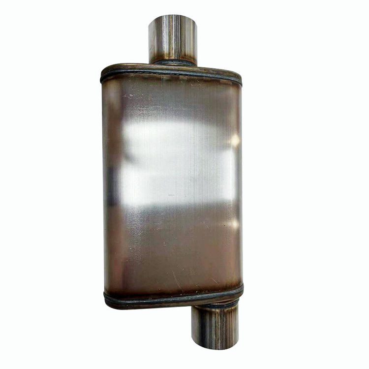 3" Center Inlet 3" Offset Outlet High Flow Performance Muffler Exhaust Silencer