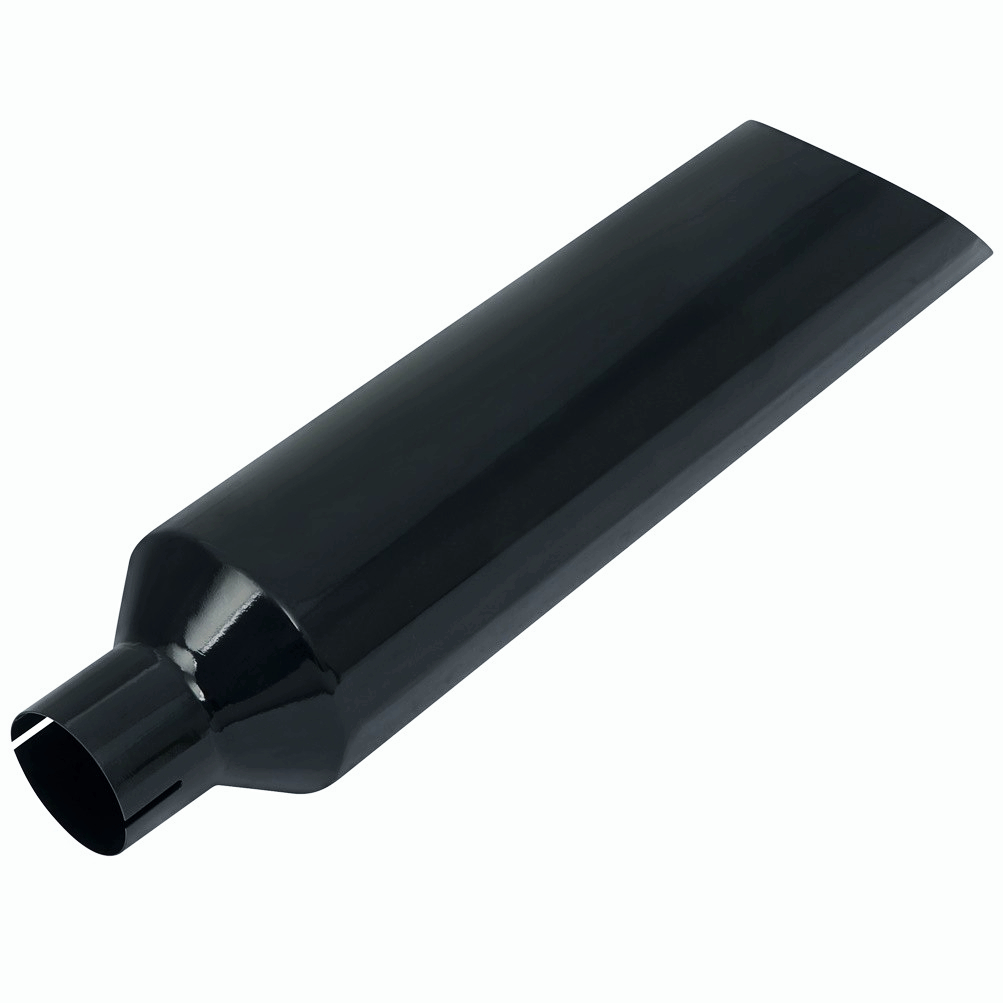 Gloss Black Miter Cut Diesel Smoker Exhaust Stack 4" Inlet 8" Tip 36" Long GMC