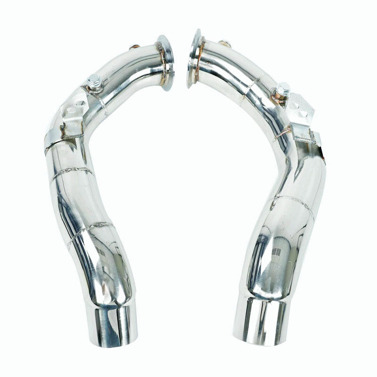 For BMW M5 & M6 11+ 3" Stainless Steel Catless Downpipes F10 F12 F13