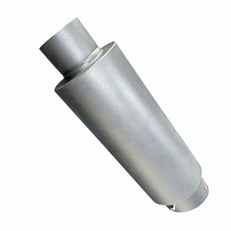 4" Fire Ball Tip 3" Inlet Black Stainless Racing Weld Exhaust Muffler+Silencer