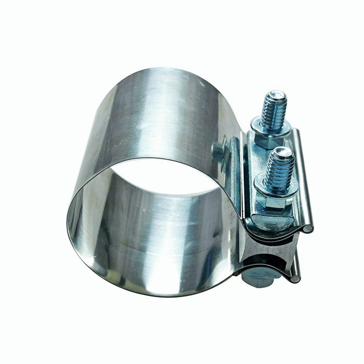 2" Inch Stainless Steel Butt Joint Band Exhaust Clamp Sleeve Coupler T304