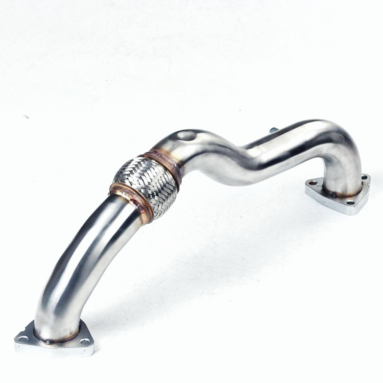 Heavy Duty Polished Up Pipes No EGR For 2008-2010 Ford 6.4L powerstroke Diesel
