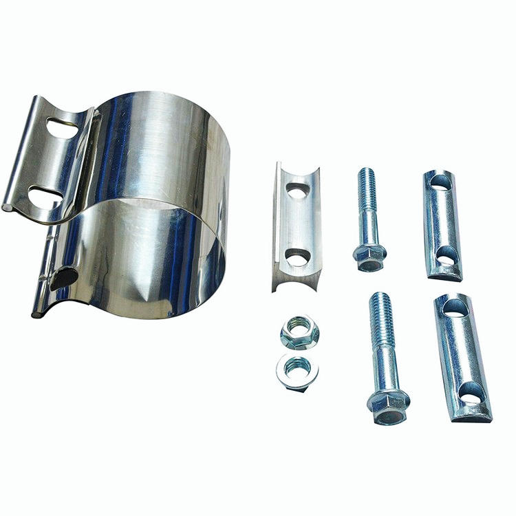 2.75" 2 3/4" Stainless Steel Butt Joint Band Exhaust Clamp Sleeve Coupler T304