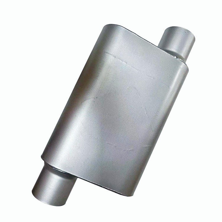 3" Inlet 3" inch Outlet Offset 2 Chamber Performance Racing Welded Muffler Oval